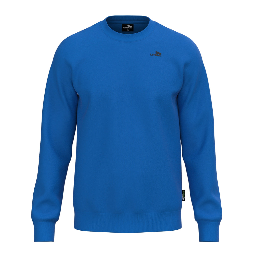 Sport Basic Sweater Fips in blau