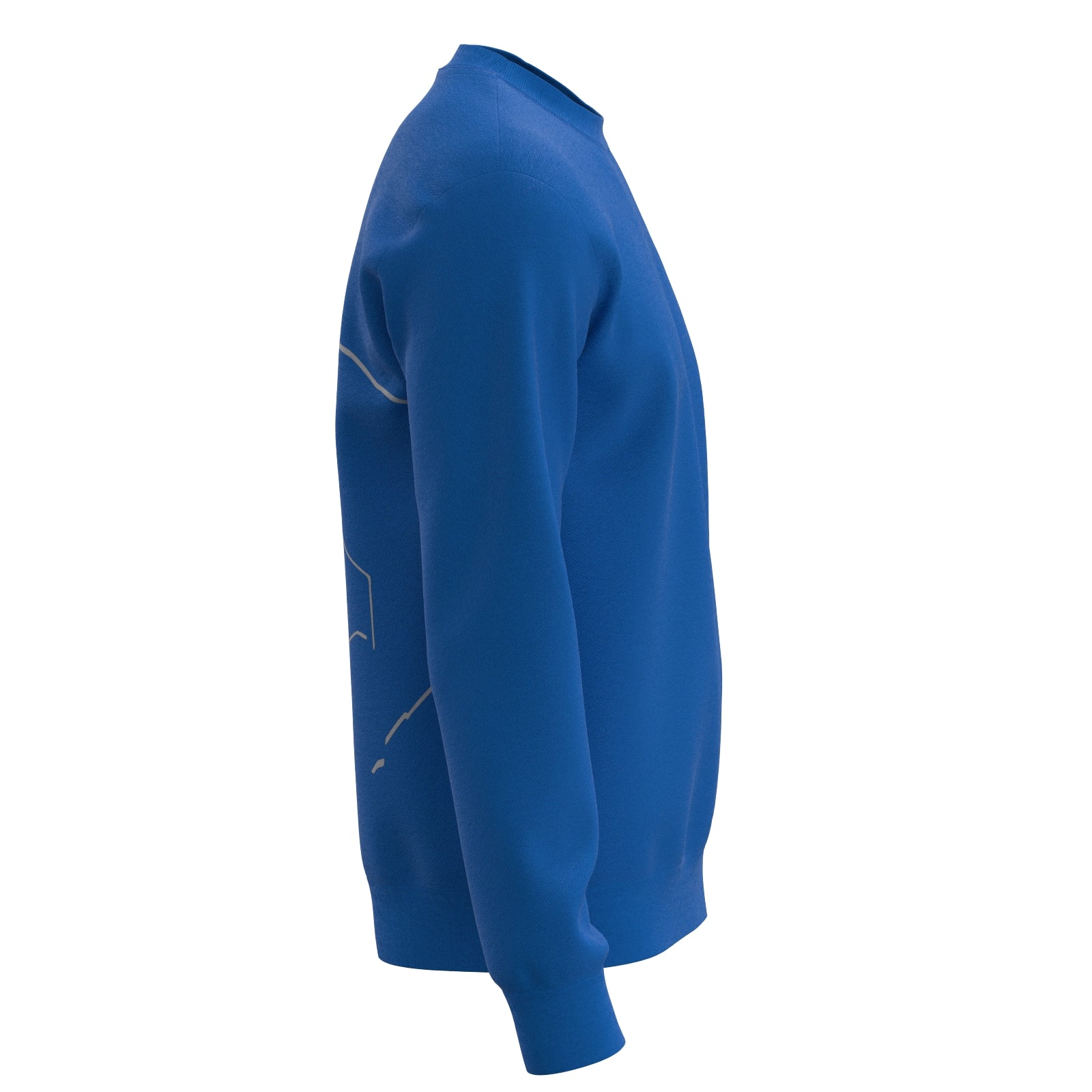 Sport Basic Sweater Fips in blau