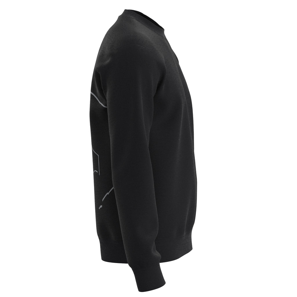 Sport Basic Sweater Fips in schwarz