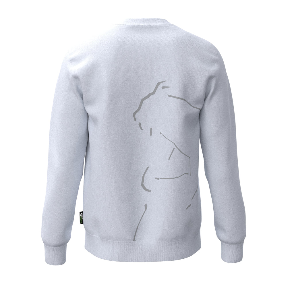 Sport Basic Sweater Fips in weiß