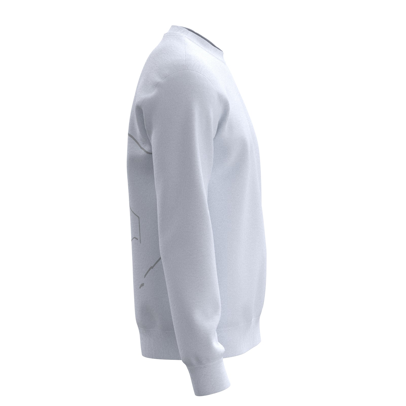 Sport Basic Sweater Fips in weiß