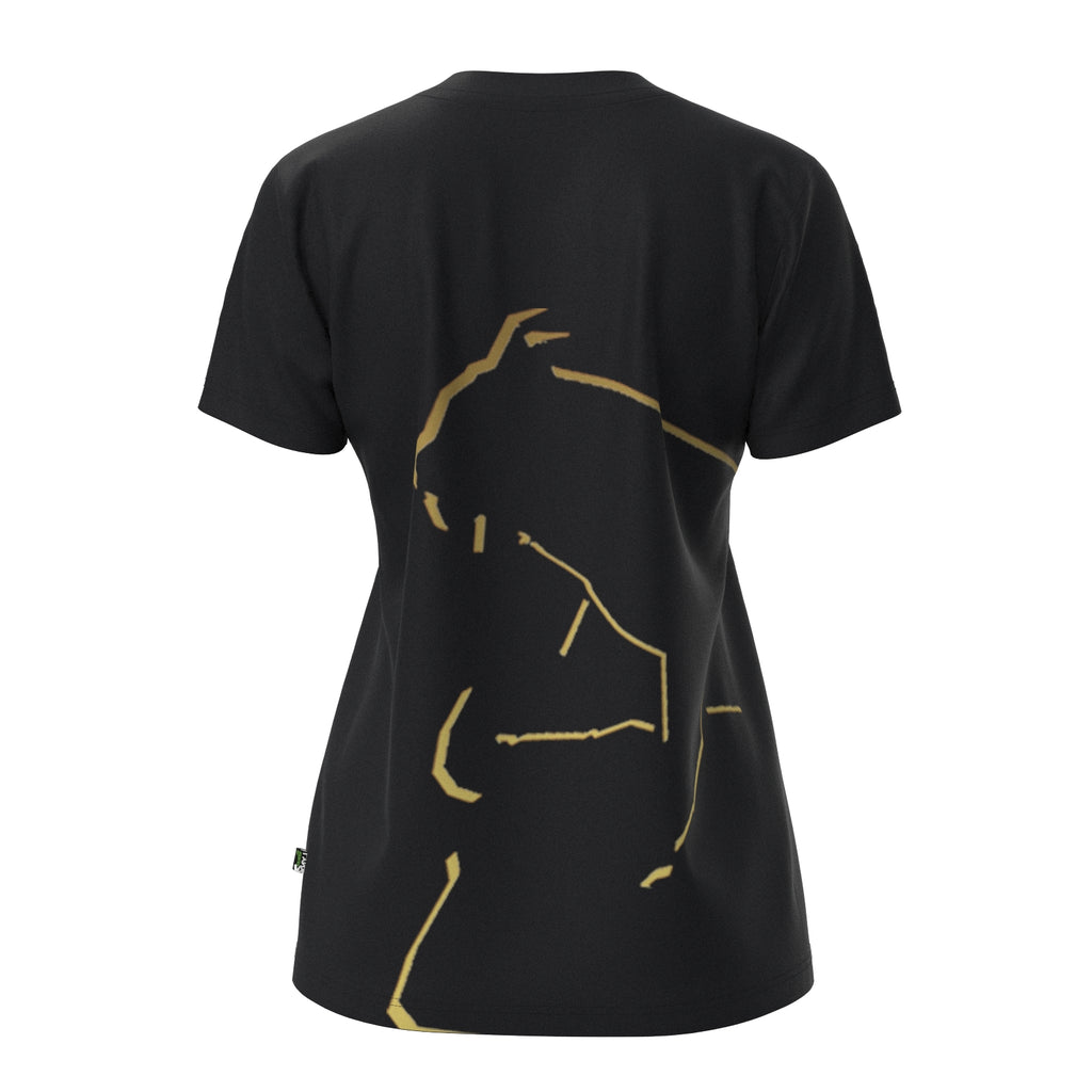 Fitness Tshirt Nane in schwarz