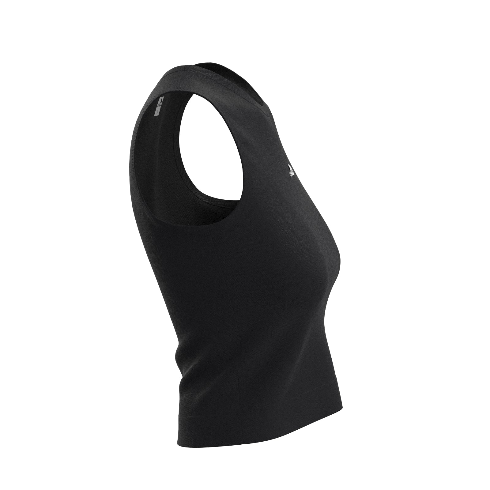 Sport Basic Top Äve in schwarz