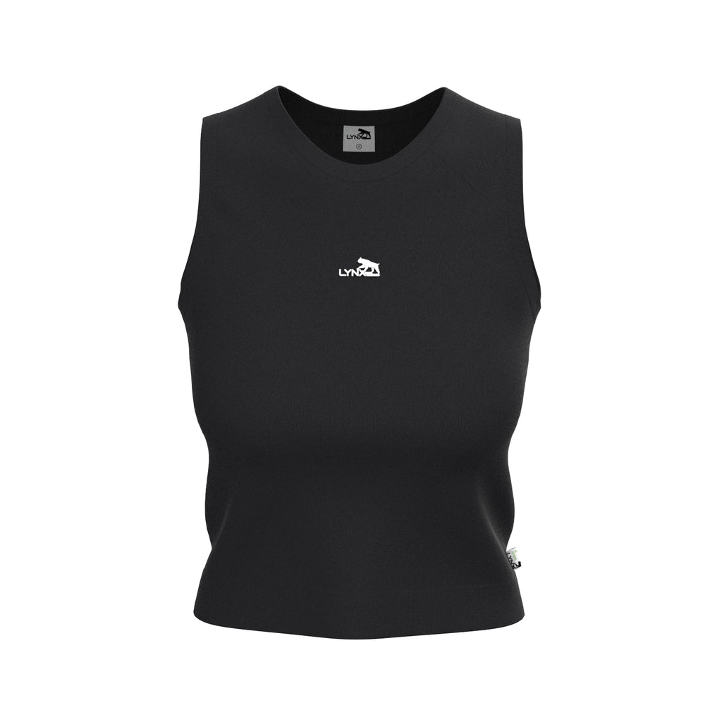 Sport Basic Top Äve in schwarz
