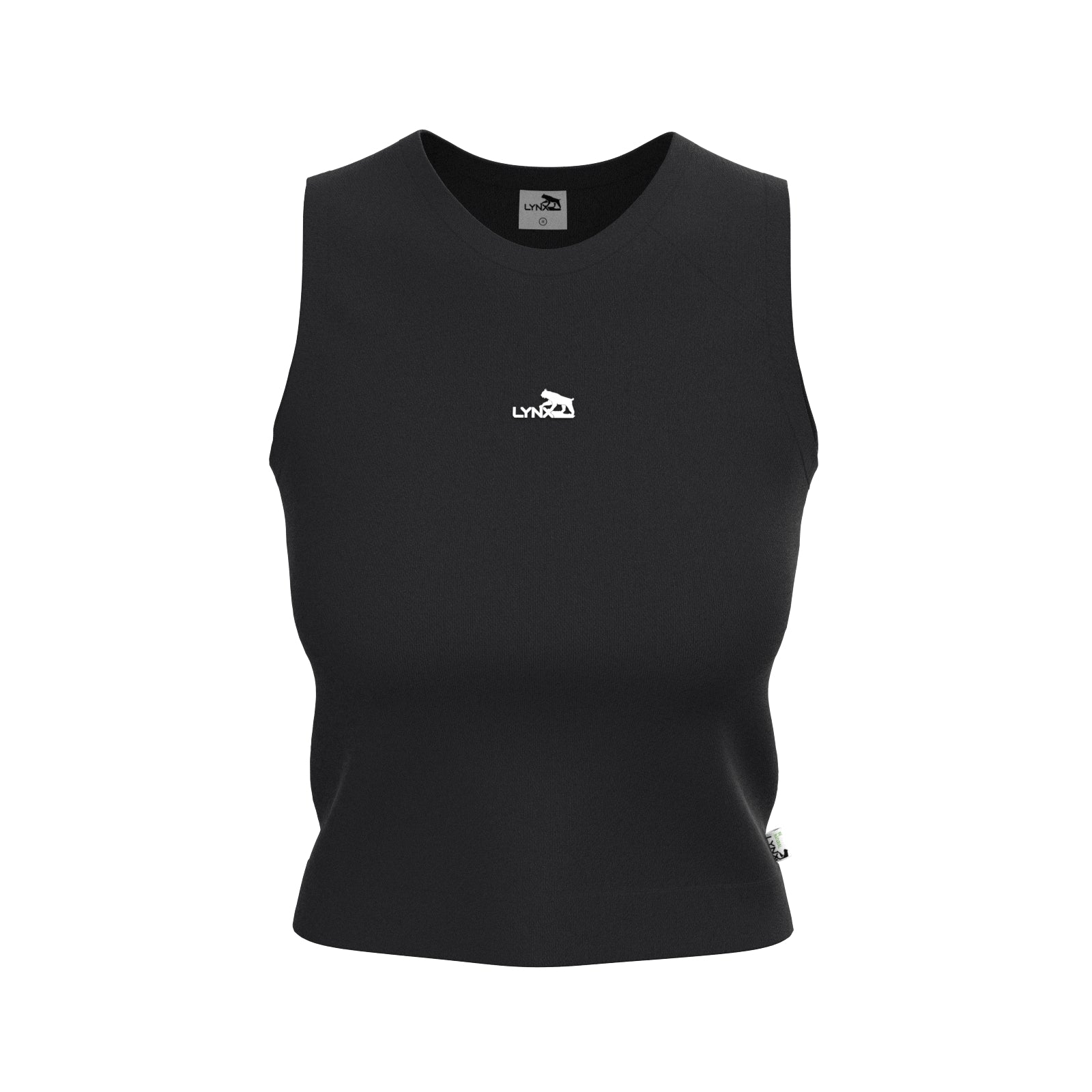 Sport Basic Top Äve in schwarz
