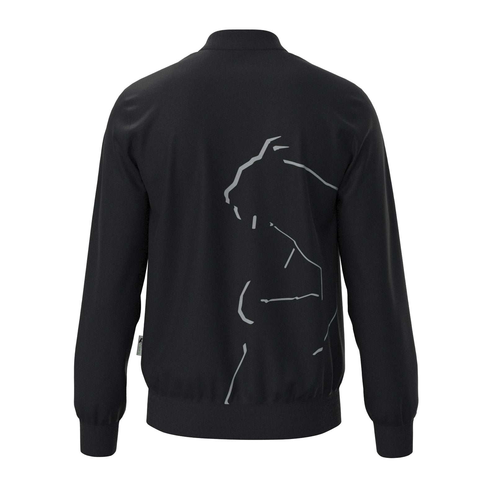 Sport Basic Trainingsjacke Fonse in schwarz