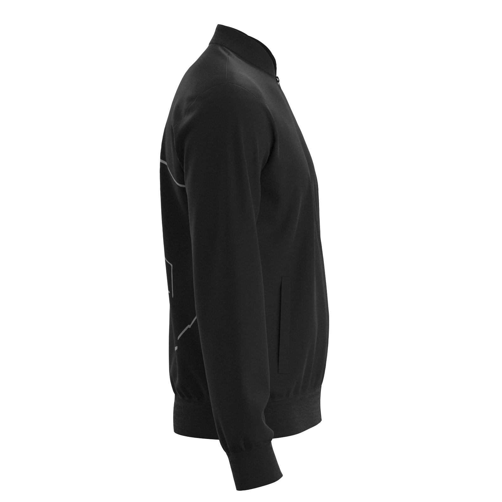 Sport Basic Trainingsjacke Fonse in schwarz