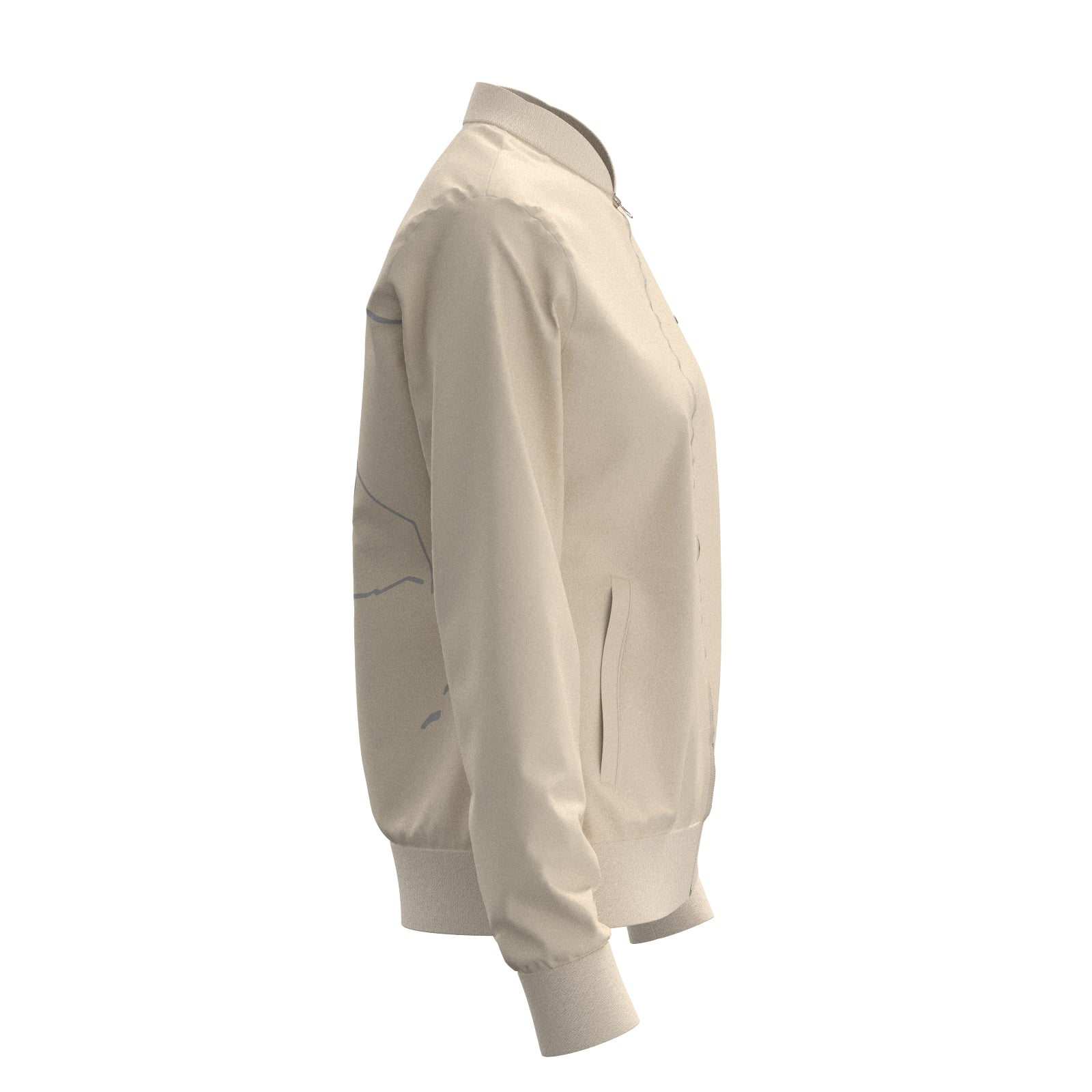 Sport Basic Trainingsjacke Vicki  in beige
