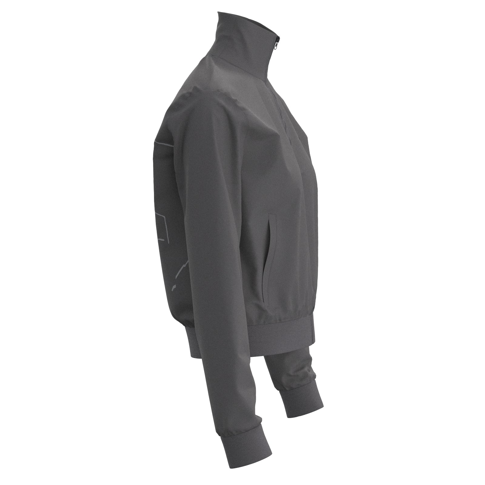 Sport Basic Trainingsjacke Vreni in grau