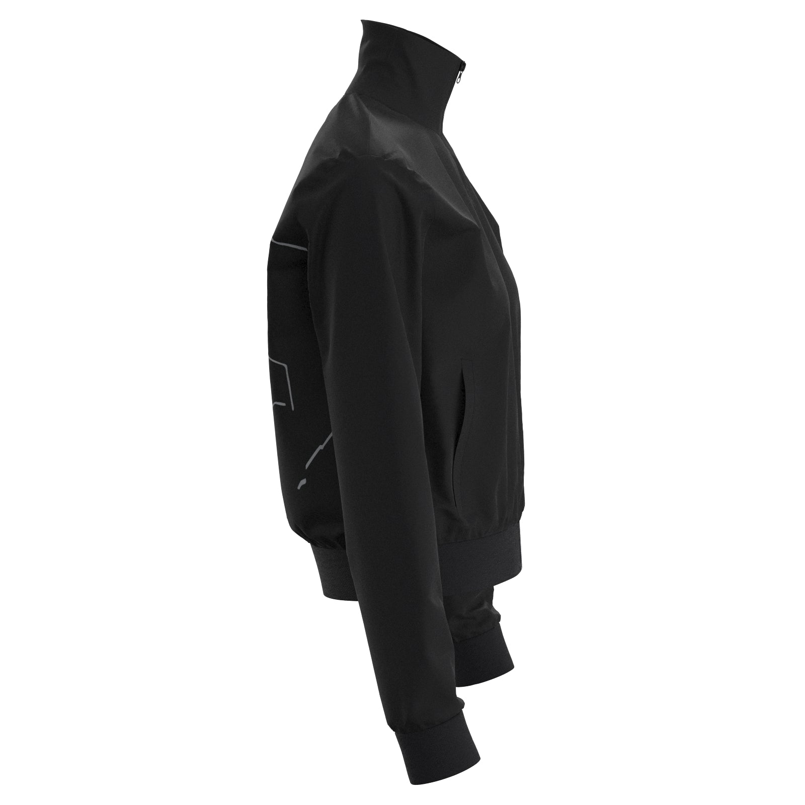 Sport Basic Trainingsjacke Vreni in schwarz